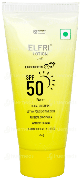 Elfri Spf 50 Pa+++ Kids Sunscreen Lotion 25Gm