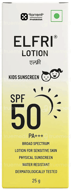 Elfri Spf 50 Pa+++ Kids Sunscreen Lotion 25Gm Elfri Spf 50 Pa+++ Kids Sunscreen Lotion 25Gm