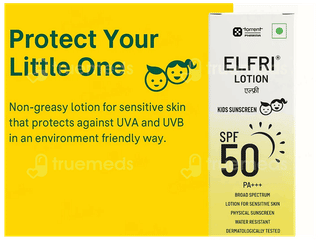Elfri Spf 50 Pa+++ Kids Sunscreen Lotion 25Gm
