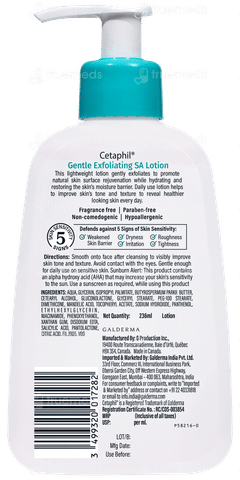 Cetaphil New Gentle Exfoliating Sa Lotion 236ml