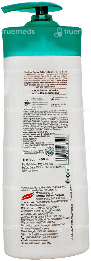 Himalaya Cocoa Butter Intensive Serum Body Lotion 400Ml Buy 1 Get 1 Free