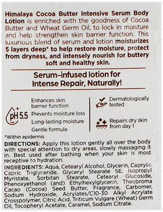 Himalaya Cocoa Butter Intensive Serum Body Lotion 400Ml Buy 1 Get 1 Free