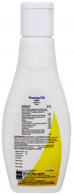 Photoban 30 Spf 30 Lotion 60ml