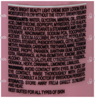 Ponds Bright Beauty Light Creme Body Lotion 90Ml