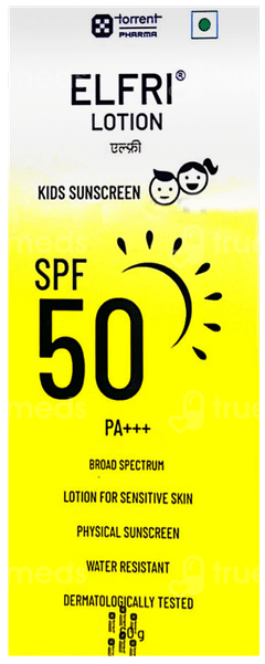 Elfri Spf 50 Pa+++ Kids Sunscreen Lotion 60Gm