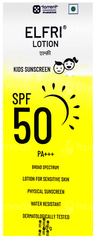Elfri Spf 50 Pa+++ Kids Sunscreen Lotion 60Gm