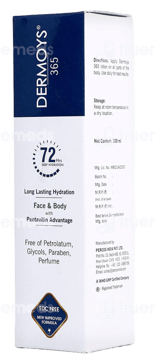 Dermoys 365 New Improved Formula Face & Body Lotion 100Ml