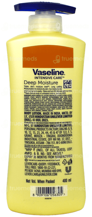 Vaseline Intensive Care Deep Moisture New Formula Lotion 400Ml