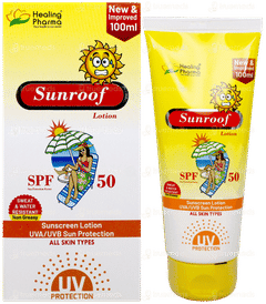 Sunroof Spf 50 New & Improved Sunscreen Lotion 100Ml