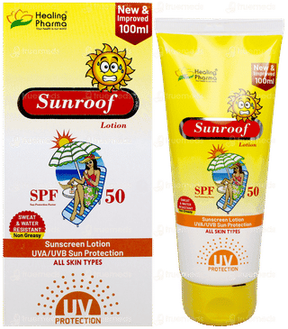 Sunroof Spf 50 New & Improved Sunscreen Lotion 100Ml