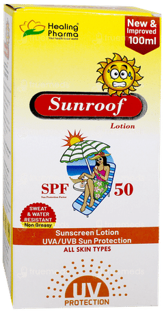 Sunroof Spf 50 New & Improved Sunscreen Lotion 100Ml