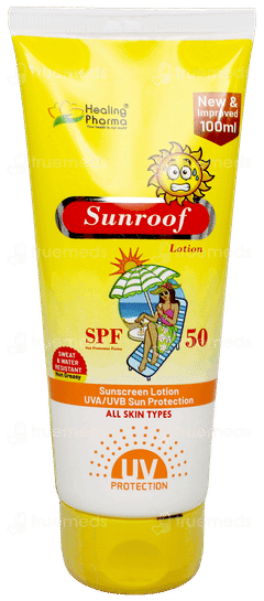 Sunroof Spf 50 New & Improved Sunscreen Lotion 100Ml