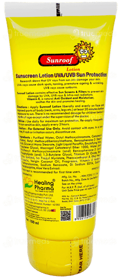 Sunroof Spf 50 New & Improved Sunscreen Lotion 100Ml