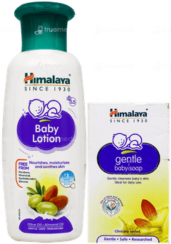 Himalaya Baby Lotion 100Ml With Gentle Baby Soap 25Gm Free Himalaya Baby Lotion 100Ml With Gentle Baby Soap 25Gm Free