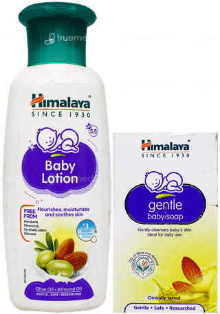 Himalaya Gentle Baby Lotion 100Ml With Gentle Baby Soap 25Gm Free
