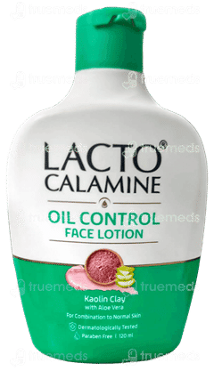 Lacto Calamine Oil Control Kaolin Clay With Aloe Vera Face Lotion 120Ml