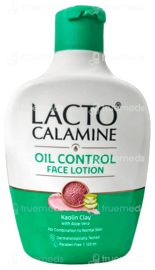 Lacto Calamine Oil Control Kaolin Clay With Aloe Vera Face Lotion 120Ml