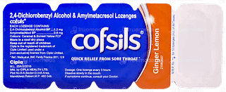 Cofsils Ginger Lemon Lozenges 10