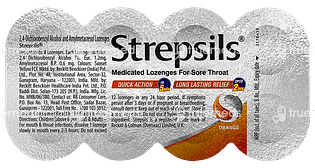 Strepsils Medicated Throat Orange Lozenges 8