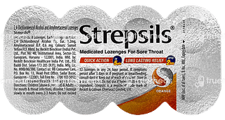 Strepsils Medicated Throat Orange Lozenges 8