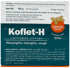 Himalaya Koflet H Ginger Flavor Lozenges 6