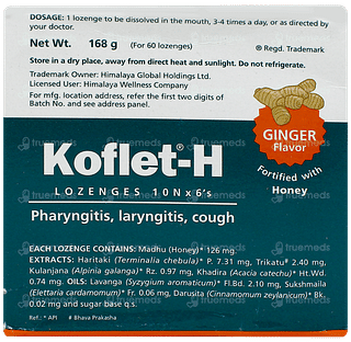 Himalaya Koflet H Ginger Lozenges 6