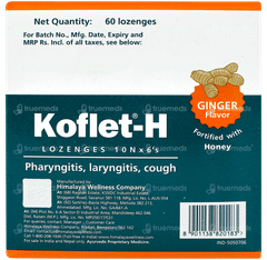 Himalaya Koflet H Ginger Flavor Lozenges 6