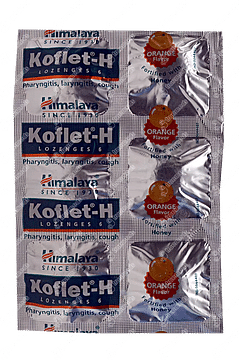 HIMALAYA KOFLET H ORANGE FLAVOUR LOZENGES 6