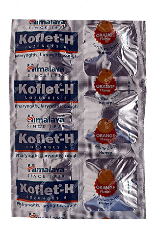 Himalaya Koflet H Orange Flavour Lozenges 6