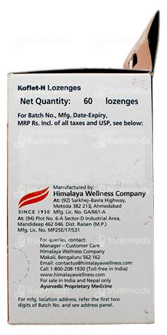 Himalaya Koflet H Orange Flavour Lozenges 6