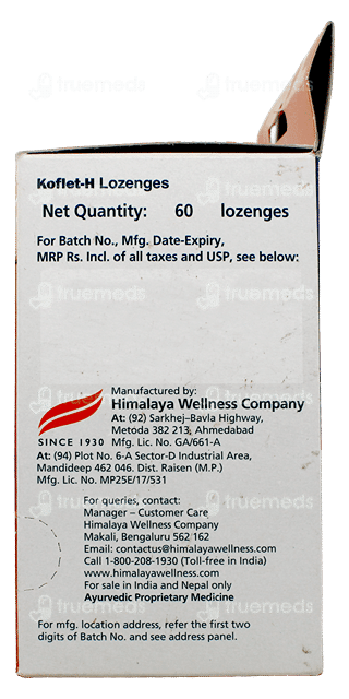 Himalaya Koflet H Orange Flavour Lozenges 6
