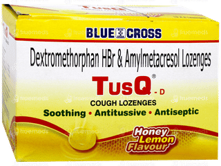Tusq D Honey Lemon Flavour Lozenges 6
