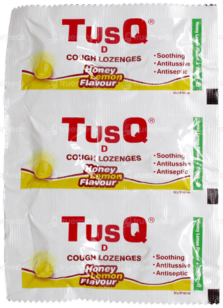 Tusq D Honey Lemon Flavour Lozenges 6