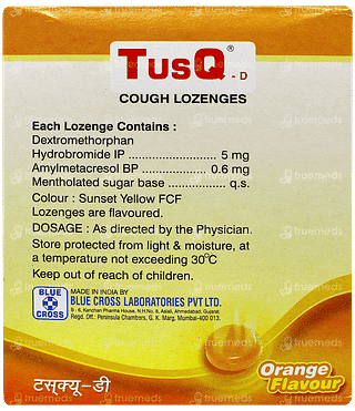 Tusq D Orange Flavour Lozenges 6