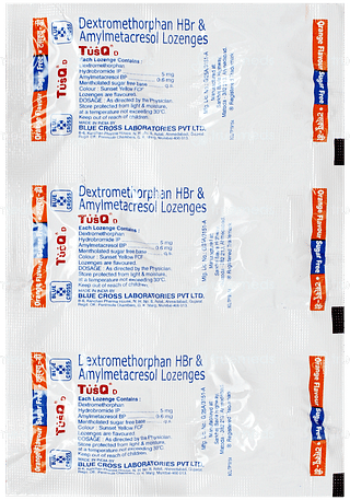 Tusq D Orange Flavour Sugar Free Lozenges 6