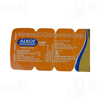 Alkof Orange Flavour Cough Lozenges 10