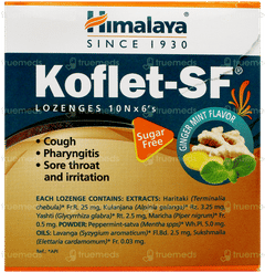 Himalaya Koflet Sf Ginger Mint Flavour Lozenges 6