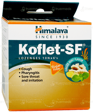 Himalaya Koflet Sf Ginger Mint Flavour Lozenges 6
