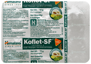 Himalaya Koflet Sf Ginger Mint Flavour Lozenges 6