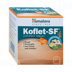 Himalaya Koflet Sf Ginger Mint Flavour Lozenges 6