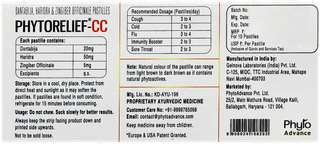 Phytorelief Cc Sugar Free Lozenges 10