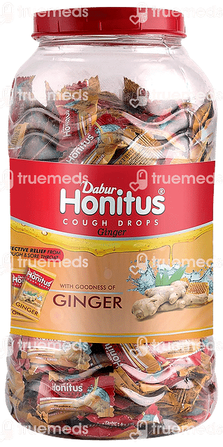 Dabur Honitus Cough Drops Ginger 100 Lozenges