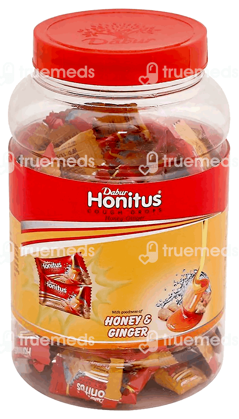 Dabur Honitus Cough Drops Ginger Honey 100 Lozenges Uses, Side