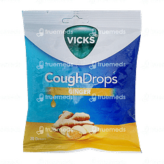 VICKS COUGH DROPS GINGER LOZENGES 20