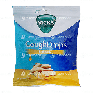 Vicks Cough Drops Ginger Lozenges 20