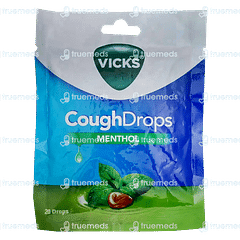 VICKS COUGH DROPS MENTHOL LOZENGES 20