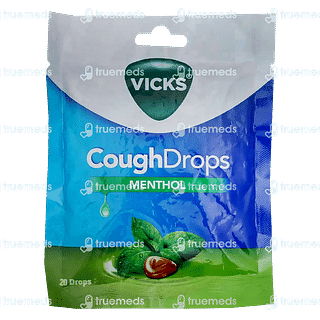 Vicks Cough Drops Menthol Lozenges 20