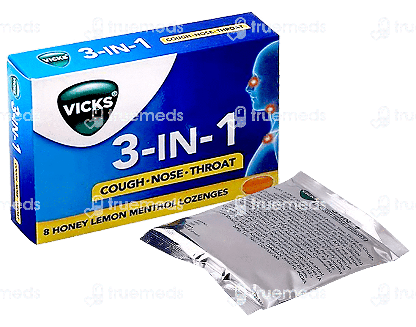 Vicks 3 In 1 Orange Menthol Lozenges 8 Uses, Side Effects, Dosage