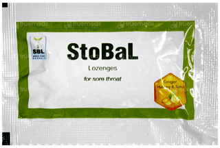 Sbl Stobal Ginger Honey & Tulsi 10 Pack Of 8 Lozenges