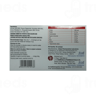 Aquazyl Mint Flavour Lozenges 15